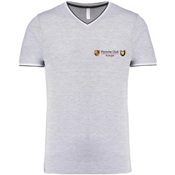 T-shirt maille piquée col V Homme Auvergne