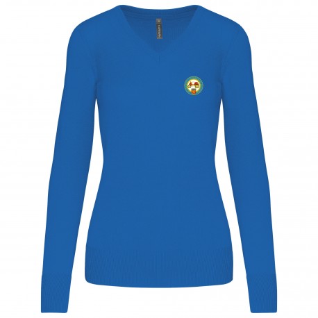 Pull col V Femme Epoqu'Auto