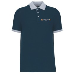 Polo bicolore homme