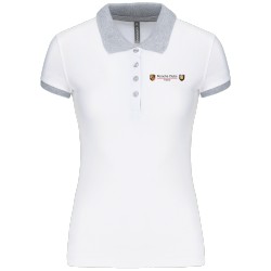 Polo bicolore femme