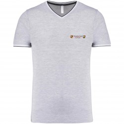 Tee-shirt piqué col V Homme Picardie