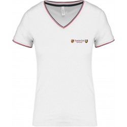 Tee-shirt piqué col V Femme Picardie