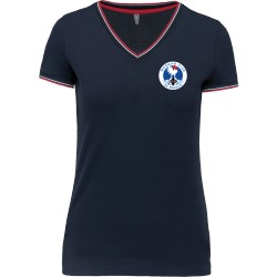 Tee shirt maille piquée Femme Morgan