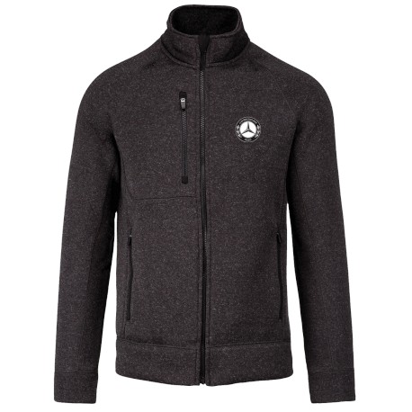 Veste zippée chinée homme Mercedes