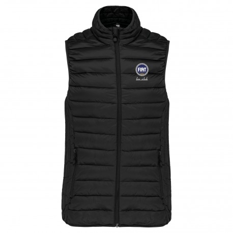 bodywarmer doudoune sans manches femme broderie fiat