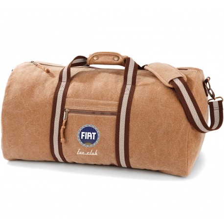 Sac de voyage vintage en toile Fiat