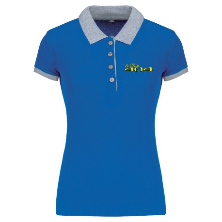 Polo bicolore Femme Le Club 404