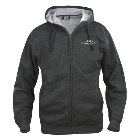 Sweat capuche zippé Homme Champagne