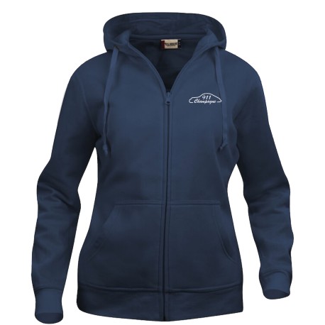 Sweat capuche zippé Femme Champagne – Champagne 911