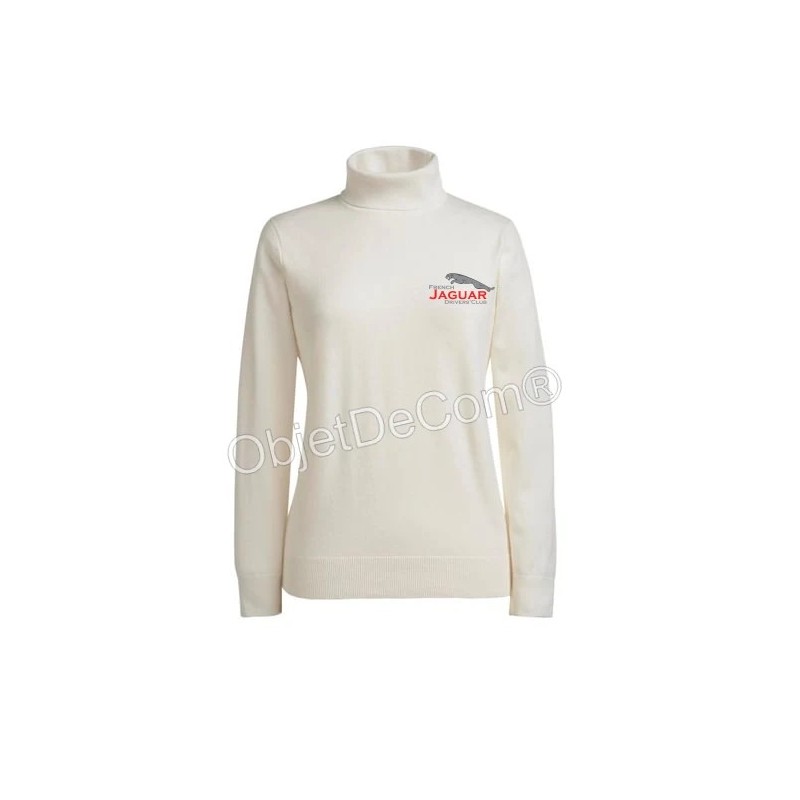 Pull col roulé Merino Femme Jaguar