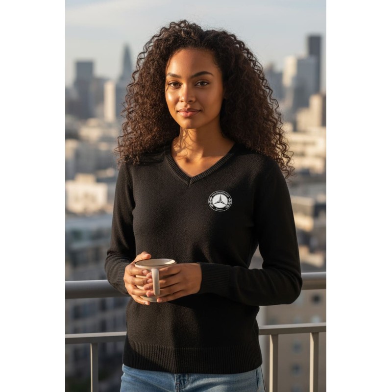 Pull col V femme Mercedes – Club Mercedes-Benz France