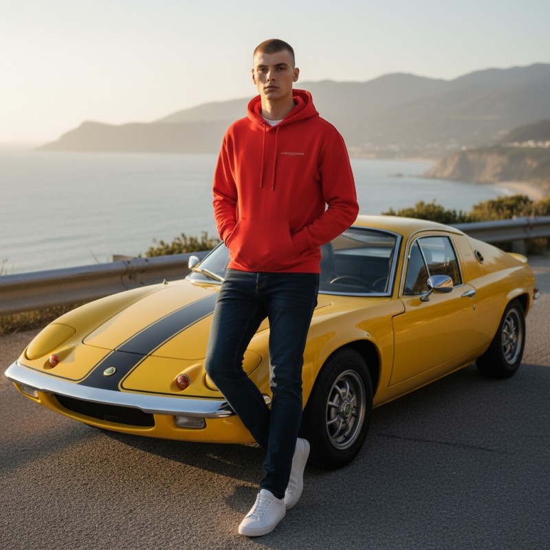 sweat capuche personnalisé en broderie lotus