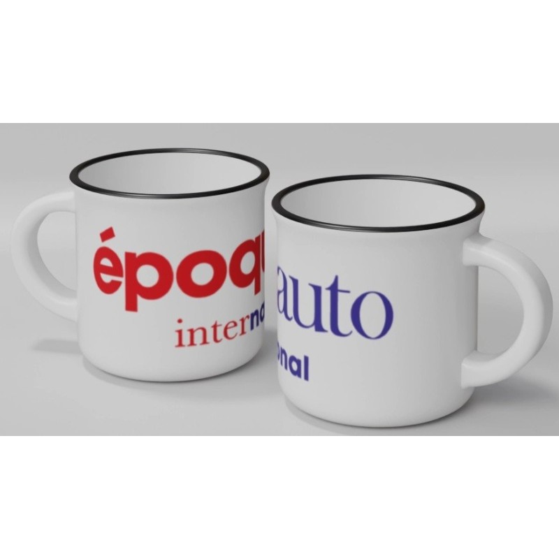 Mug en acier émaillé Epoqu'Auto – Accueil