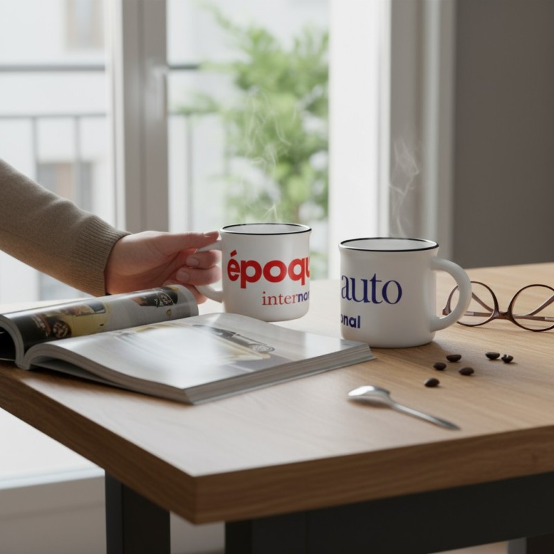 Mug en acier émaillé Epoqu'Auto