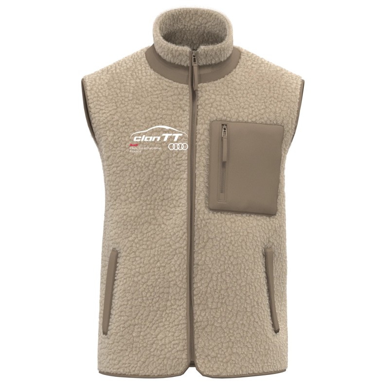 Bodywarmer écoresponsable en sherpa unisexe Audi Clan TT – Clan TT