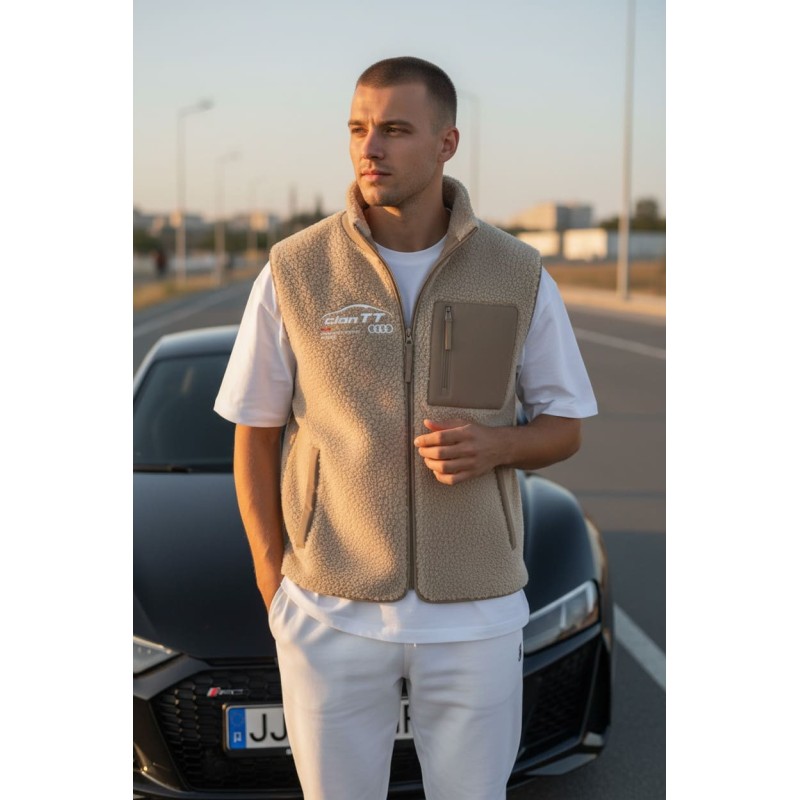 Bodywarmer écoresponsable en sherpa unisexe Audi Clan TT