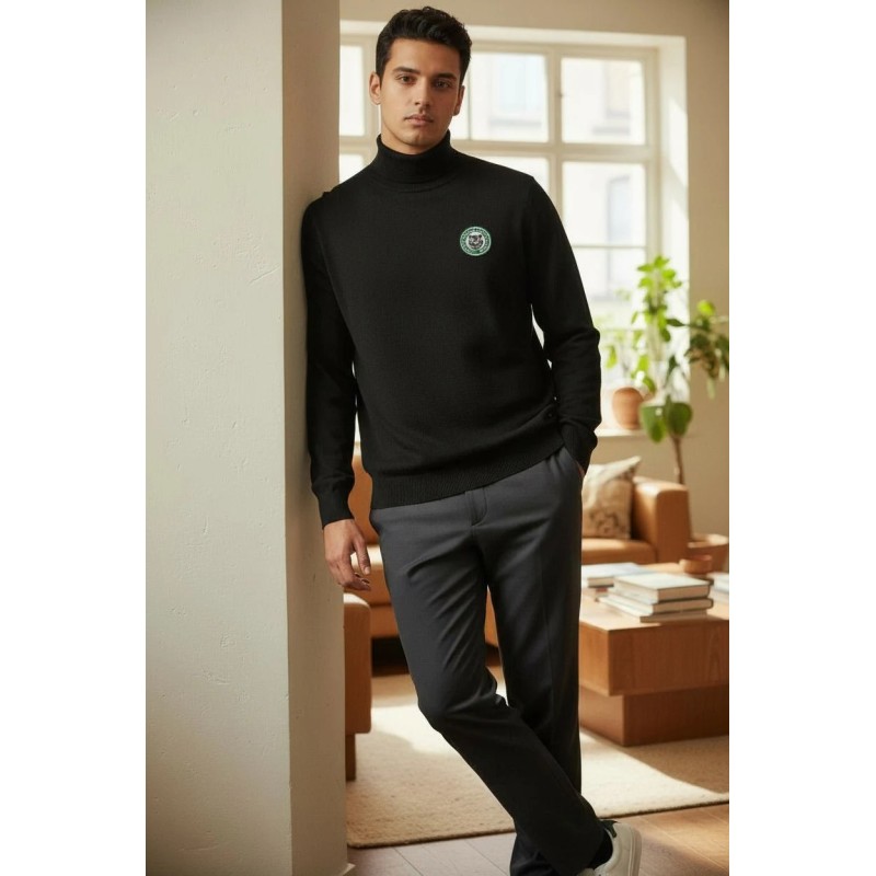 Pull col roulé Merino Homme Jaguar