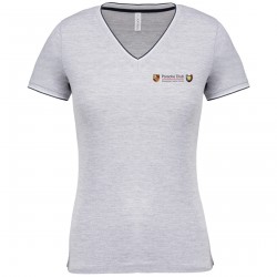 Tee shirt maille piquée femme Bourgogne