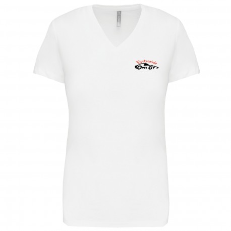 Tee shirt col V Femme Opel GT