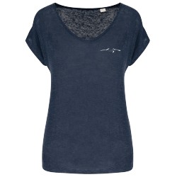 Tee shirt col V lin femme PCRA