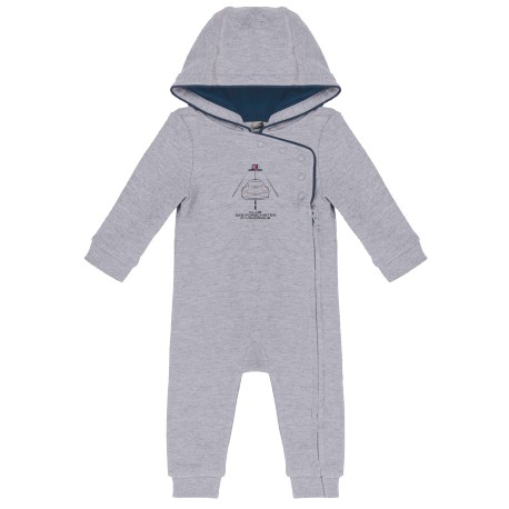 Grenouillère bébé avec capuche Armorique