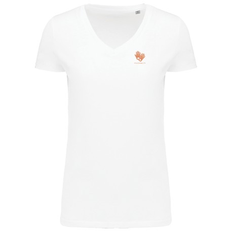 Tee shirt Supima col V femme Classic Expert