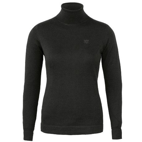 Pull Col Roulé Merinos Femme