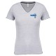 Tee shirt col V maille piquée Femme CCP