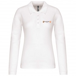 Polo piqué manches longues Femme Normandie