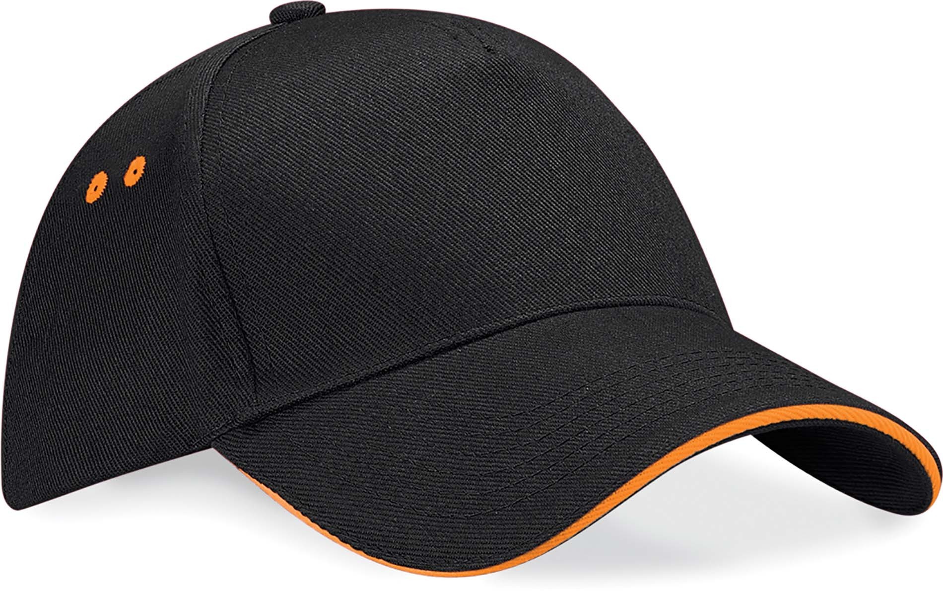 Casquette noir / orange