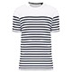 White / Navy Stripes