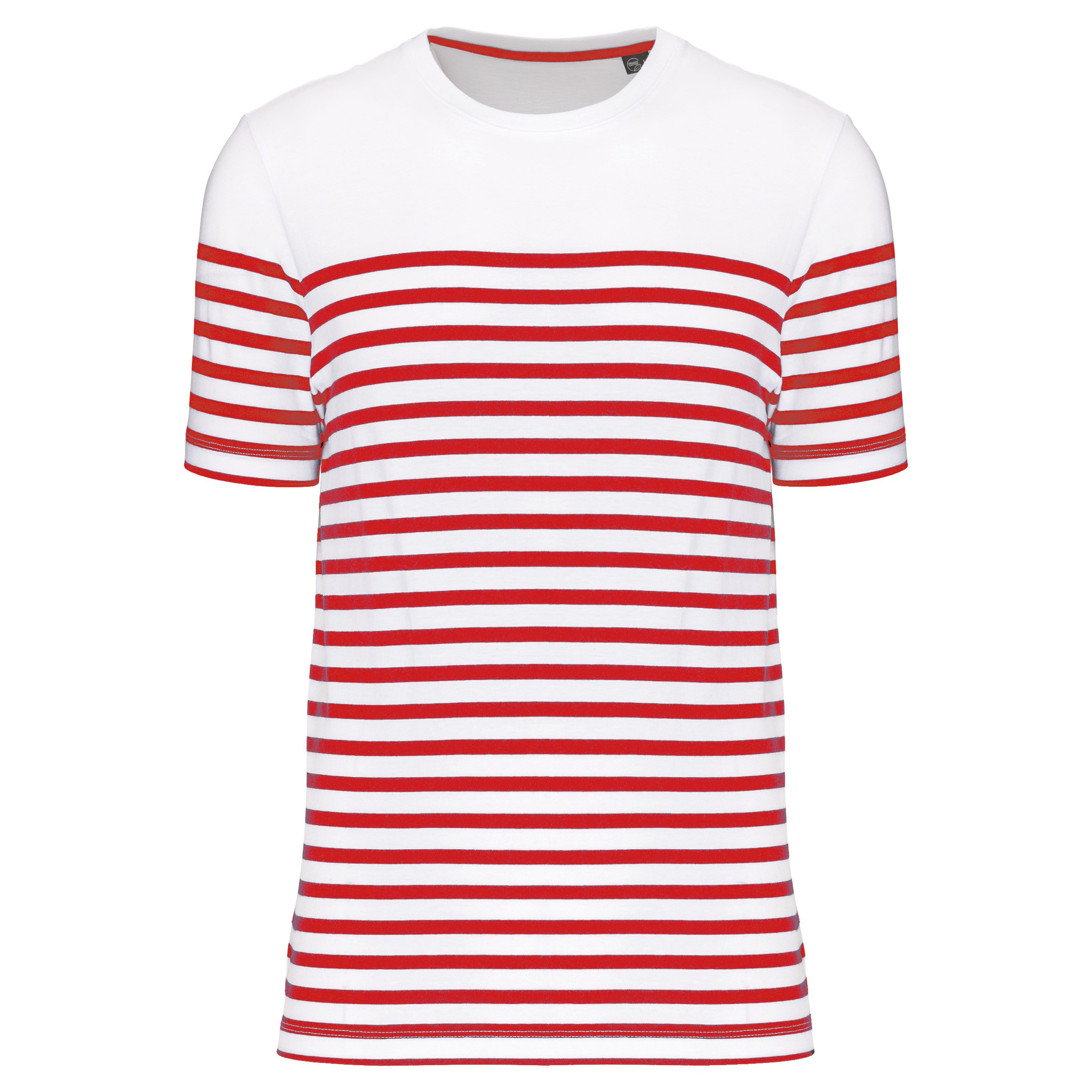 White / Red Stripe