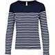 Pull marin navy blanc