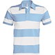 polo rugby sky blue/white