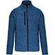 Veste zippée Chinée light royal blue melange