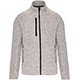 Veste zippée Chinée light grey melange