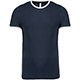 Tee shirt marine-blanc