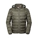 Doudoune capuche vert