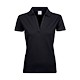 Polo col V noir